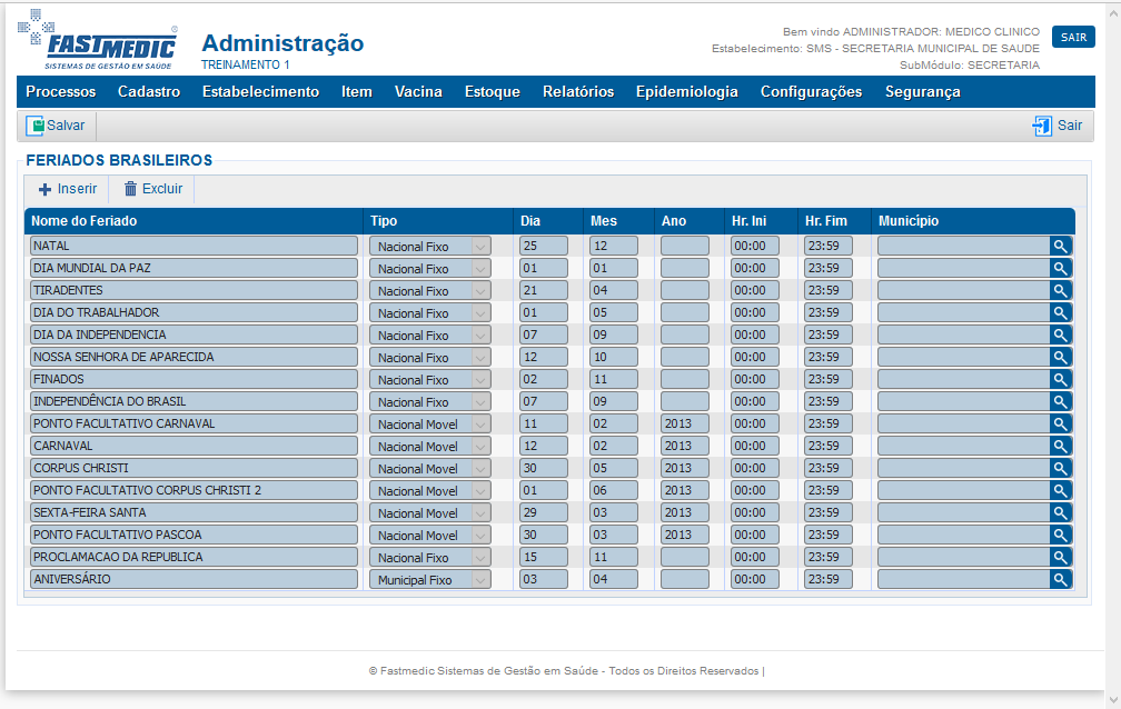 Feriados Brasileiros